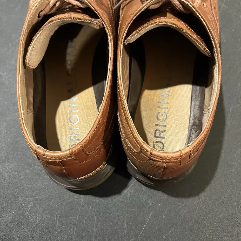 Cole Haan Chestnut Brown Leather Wingtip Derbys